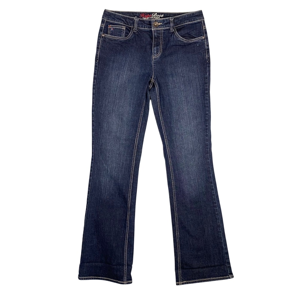 Tommy Hilfiger Hope Boot Jeans Tall Womens 8L Long Dark Wash Stretch Denim